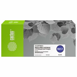 Картридж струйный CACTUS (CS-EPT9651) для Epson WorkForce Pro WF-M5299DW/M5799DW, черный 101010364178 - фото 11477117