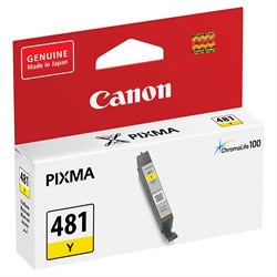 Картридж струйный CANON (CLI-481Y) для PIXMA TS704/TS6140, желтый, ресурс 257 страниц, оригинальный, 2100C001 101010363215 - фото 11477268