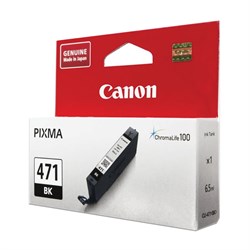 Картридж струйный CANON (CLI-471BK) PIXMA MG5740/MG6840/MG7740, черный, оригинальный, ресурс 1105 стр., 0400C001 101010362261 - фото 11477369