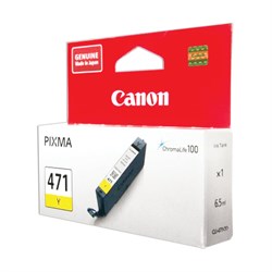 Картридж струйный CANON (CLI-471Y) PIXMA MG5740/MG6840/MG7740, желтый, оригинальный, ресурс, 323 стр., 0403C001 101010362264 - фото 11477370