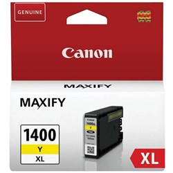 Картридж струйный CANON (PGI-1400XLY) МВ2040/МВ2340, желтый, оригинальный, ресурс 900 стр., 9204B001 101010362107 - фото 11477453