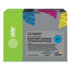 Картридж струйный CACTUS (CS-C6657) для HP Deskjet 5150/5550/5600/5850, цветной 101010362817 - фото 11477561