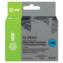 Картридж струйный CACTUS (CS-CB335) для HP C4283/C4383/J5783/Deskjet D4263, черный 101010361889 - фото 11477569