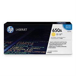 Картридж лазерный HP (CE272A) Color LaserJet Enterprise CP5525, №650A, желтый, оригинальный, ресурс 15000 страниц 101010361223 - фото 11477992