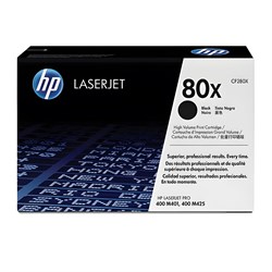 Картридж лазерный HP (CF280X) LaserJet Pro M401/M425, №80X, черный, оригинальный, ресурс 6900 страниц 101010361002 - фото 11478032