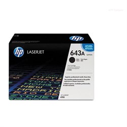 Картридж лазерный HP (Q5950A) ColorLaserJet 4700, №643A, черный, оригинальный, ресурс 11000 страниц 101010360636 - фото 11478111