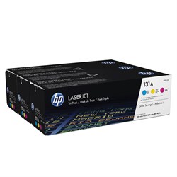 Картридж лазерный HP (U0SL1AM) LJ Pro200 colorM276/M251, №131A, оригинальный, КОМПЛЕКТ 3 цвета по 1800 страниц 101010361435 - фото 11478121