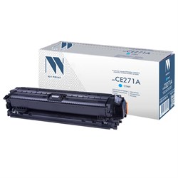 Картридж лазерный NV PRINT (NV-CE271A) для HP CP5525dn/CP5525n/M750dn/M750n, голубой, ресурс 15000 страниц 101010363391 - фото 11478153