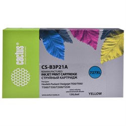 Картридж струйный CACTUS (CS-B3P21A) для HP DesignJet T920/T1500/T2530, желтый 101010363689 - фото 11478279