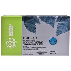 Картридж струйный CACTUS (CS-B3P23A) для HP DesignJet T920/T1500, фото черный 101010363690 - фото 11478281