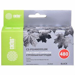 Картридж струйный CACTUS (CS-PGI480XXLBK) для Canon Pixma TR7540/TR8540/TS6140/TS8140, черный 101010364184 - фото 11478363