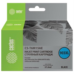 Картридж струйный CACTUS (CS-T6M15AE) для HP OfficeJet Pro 6950/6960/6970, черный 101010363641 - фото 11478364