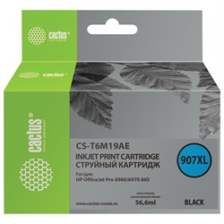 Картридж струйный CACTUS (CS-T6M19AE) для HP OfficeJet Pro 6950/6960/6970, черный 101010363642 - фото 11478365