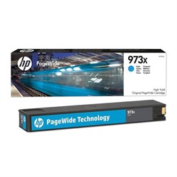 Картридж струйный HP (F6T81AE) PW Pro 477dw/452dw, №973X, голубой, увеличенный ресурс 7000 страниц, оригинальный 101010362295 - фото 11478409