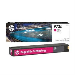 Картридж струйный HP (F6T82AE) PW Pro 477dw/452dw, №973X, пурпурный увеличенный ресурс 7000 страниц, оригинальный 101010362297 - фото 11478412