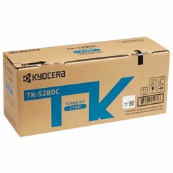 Тонер-картридж KYOCERA (TK-5280C) M6235cidn/M6635cidn/P6235cdn, голубой, ресурс 11000 страниц, оригинальный, 1T02TWCNL0 101010363659 - фото 11478537