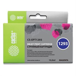 Картридж струйный CACTUS (CS-EPT1293) для EPSON Stylus B42WD/BX305W/BX625WD, пурпурный 101010361955 - фото 11478663