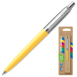 Ручка шариковая PARKER "Jotter Orig Yellow", корпус желтый, нержавеющая сталь, блистер, синяя, 2076056 101010143862 - фото 11518463