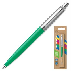 Ручка шариковая PARKER "Jotter Orig Green", корпус зеленый, нержавеющая сталь, блистер, синяя, 2076058 101010143863 - фото 11518744