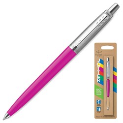 Ручка шариковая PARKER "Jotter Orig Magenta", корпус розовый, нержавеющая сталь, блистер, синяя, 2075996 101010143861 - фото 11518869