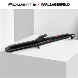 Щипцы для завивки волос ROWENTA Karl Lagerfeld CF323LF0, диаметр 32 мм, конусная форма, 120-200°C, черный, 1830008509 - фото 11519444