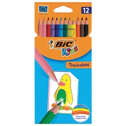 Карандаши цветные BIC "Tropicolors", 12 ЦВЕТОВ, пластиковые, европодвес, 83256610 101010180458 - фото 11548357