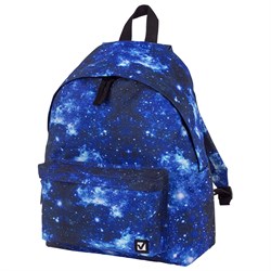 Рюкзак BRAUBERG СИТИ-ФОРМАТ универсальный, "Space", синий, 41х32х14 см, 229885 - фото 11556996