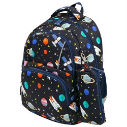 Рюкзак BRAUBERG KIDS SET, с пеналом в комплекте, 2 отделения, "Space infinity", 37x28x16 см, 272099 - фото 11559918