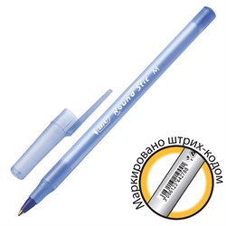 Ручка шариковая BIC "Round Stic", СИНЯЯ, корпус голубой, узел 1 мм, линия письма 0,32 мм, С ШТРИХКОДОМ, 934598 101010143977 - фото 11565920