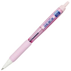 Ручка шариковая масляная автоматическая с грипом UNI "JetStream", СИНЯЯ, корпус розовый, 0,35 мм, SXN-101FL PINK - фото 11571309
