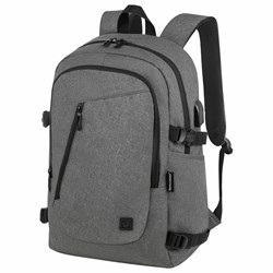 Рюкзак BRAUBERG URBAN универсальный, с отделением для ноутбука, USB-порт, "Charge", серый, 46х31х15 см, 271655 - фото 11583270