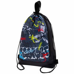 Мешок для обуви ЮНЛАНДИЯ с ручками, боковой карман на молнии, 46х36 см, "Graffiti", 272408 - фото 11596189