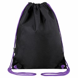 Мешок для обуви BRAUBERG плотный, карман на молнии, подкладка, 43х33 см, "Neon Purple", 271626 - фото 11596400