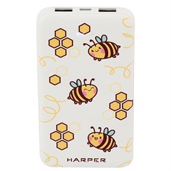 Внешний аккумулятор Harper PB-0022 (Bee)  (10 000 MаЧ, 2-USB, MicroUSB,Type-C, Литий-полимер) - фото 5655382