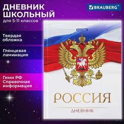 Дневник 5-11 класс 48 л., твердый, BRAUBERG, глянцевая ламинация, с подсказом, "Символика 2", 106067 - фото 9987219