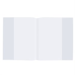 Обложка ПП для тетрадей и дневников, ПЛОТНАЯ, 60 мкм, 210х350 мм, прозрачная, ПИФАГОР, 223075 - фото 9990536