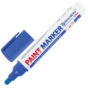 Маркер-краска лаковый (paint marker) 6 мм, СИНИЙ, НИТРО-ОСНОВА, BRAUBERG PROFESSIONAL PLUS EXTRA, 151453 101010151453