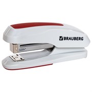 Степлер №24/6, 26/6 BRAUBERG "Extra", до 30 листов, серо-красный, 229088 101010229088