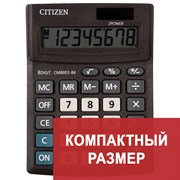 Калькулятор настольный CITIZEN BUSINESS LINE CMB801BK, МАЛЫЙ (137x102 мм), 8 разрядов, двойное питание 101010250431