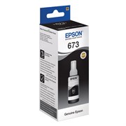 Чернила EPSON 673 (T6731) для СНПЧ Epson L800/L805/L810/L850/L1800, черные, ОРИГИНАЛЬНЫЕ, C13T67314A 101010361041