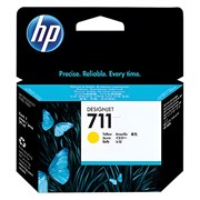 Картридж струйный для плоттера HP (CZ132A) DesignJet T120/T520, №711, желтый, оригинальный 101010361144