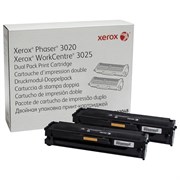 Картридж лазерный XEROX (106R03048) Phaser 3020/WC3025, оригинальный, ресурс 1500 стр., комплект 2 шт. 101010361728