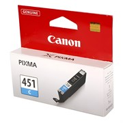 Картридж струйный CANON (CLI-451C) Pixma iP7240 и другие, голубой, оригинальный, 6524B001 101010361133