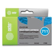 Картридж струйный CACTUS (CS-CZ130) для плоттеров HP DesignJet T120/T520, голубой 101010362813