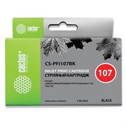 Картридж струйный CACTUS (CS-PFI107BK) для CANON PF680/685/780/785, черный 101010362787