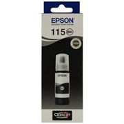 Чернила EPSON 115 (C13T07C14A) для СНПЧ L8160/L8180, черные пигментные, объем 70 мл, ОРИГИНАЛЬНЫЕ 101010364018