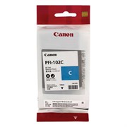 Картридж струйный CANON (PFI-102C) iPF500/510/F600/605/610/650/655/700/710/720, голубой, оригинальный, 130 мл, 0896B001 101010361550