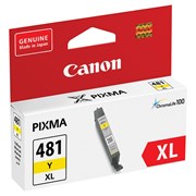 Картридж струйный CANON (CLI-481Y XL) для PIXMA TS704 / TS6140, желтый, ресурс 512 страниц, оригинальный, 2046C001 101010363220