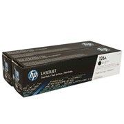 Картридж лазерный HP (CE310AD) CLJ CP1025/CP1025NW, №126A, КОМПЛЕКТ 2 шт., черный, оригинальный, ресурс 2х1200 страниц 101010361443