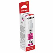 Чернила CANON (GI-40M) для СНПЧ Pixma G5040/G6040, пурпурные, ресурс 7700 страниц, оригинальные, 3401C001 101010363615